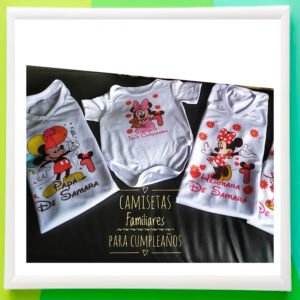 CAMISETAS SUBLIMACION FAMILIARES
